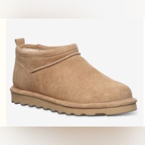 NEW BearPaw Super Shorty Iced Coffee Suede Boots women's Size 11